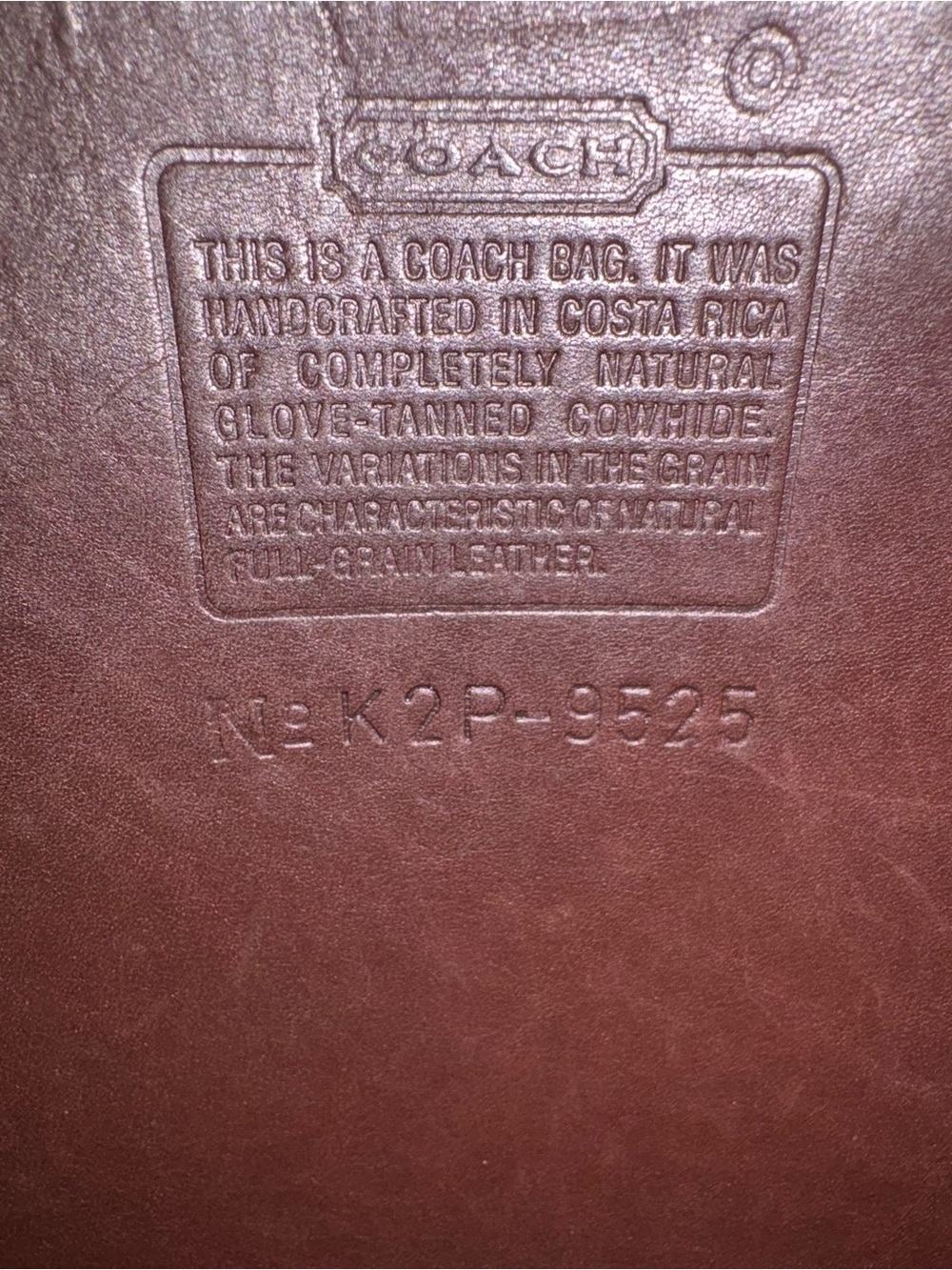 Coach Vintage 9525 Mahogany Stewardess Bag - Picture 9 of 14